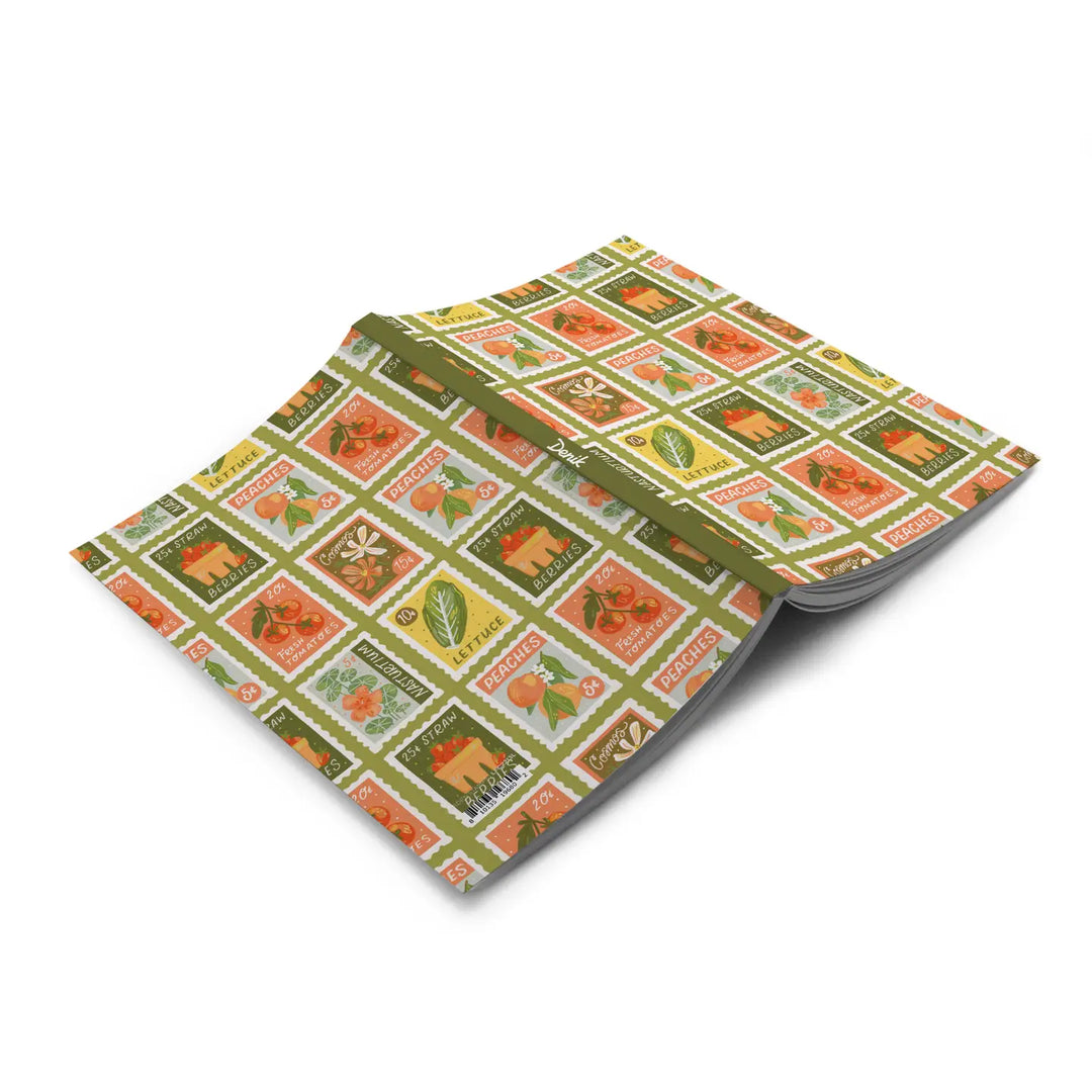Garden Stamps Classic Layflat Notebook
