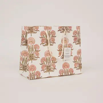 Hand Block Printed Gift Bags - Aurora Terracotta