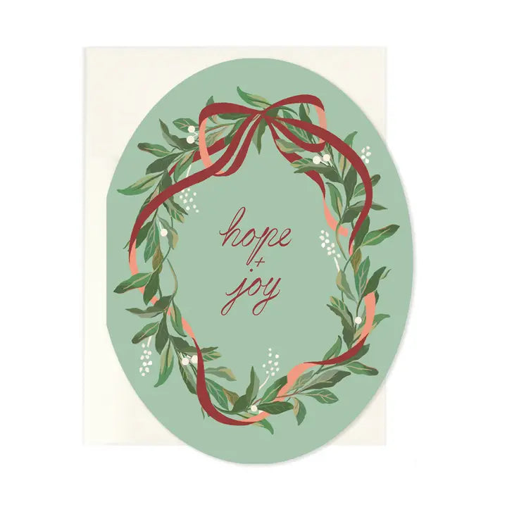 Hope and Joy Wreath Card