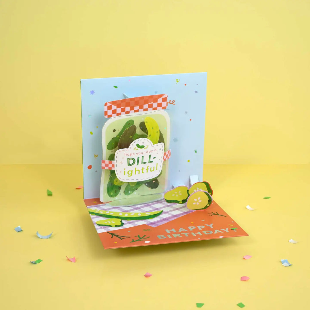 Dill‑Lightful Pickle Pop‑Up Birthday Card