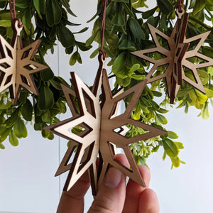 Wood Star Ornaments