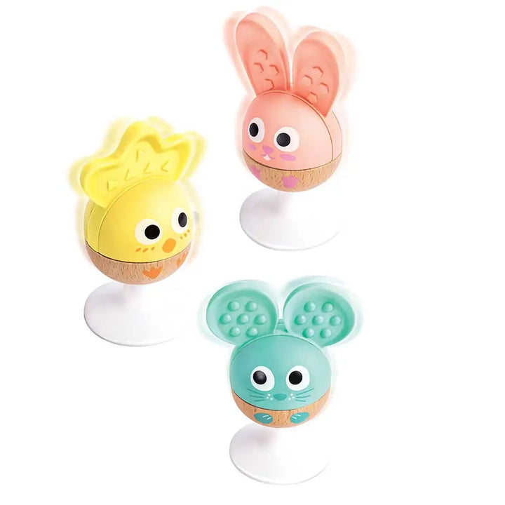 Stay-Put Cheery Critter Rattle Set
