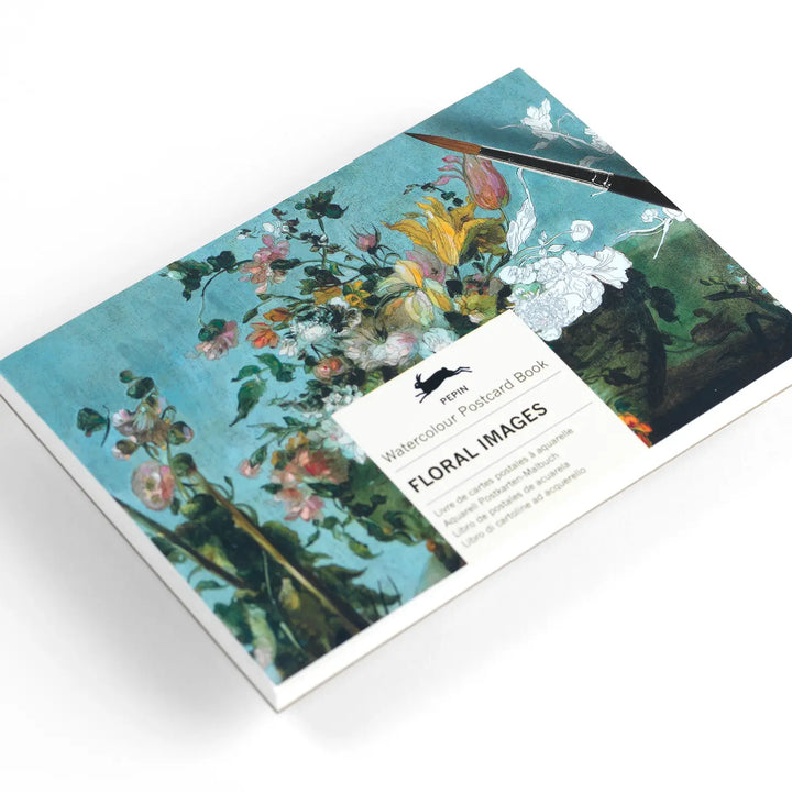 Floral Images Watercolor Postcard Book