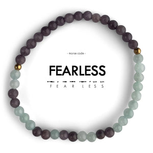 Morse Code Bracelet - Fearless