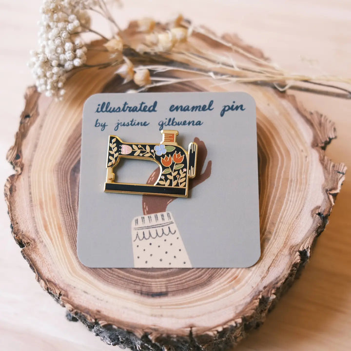 Sewing Machine Enamel Pin