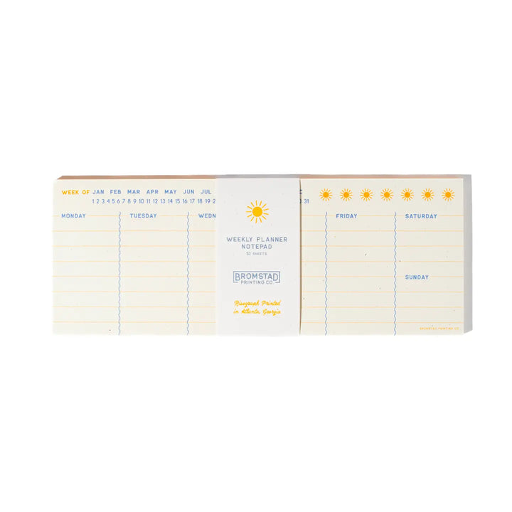 Weekly Planner - Risograph Notepad
