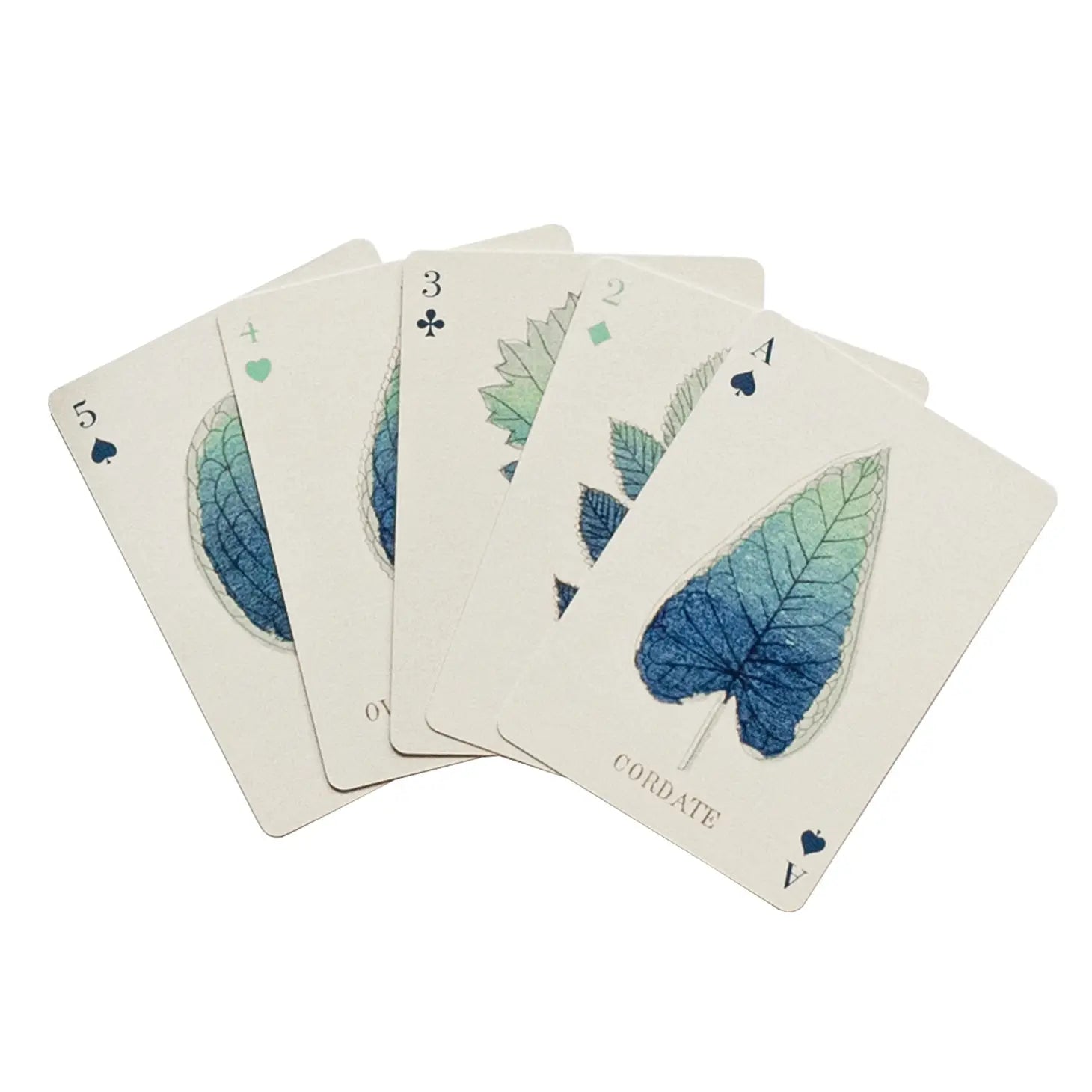 Shapes of Leaves Playing Cards - Two Deck Set