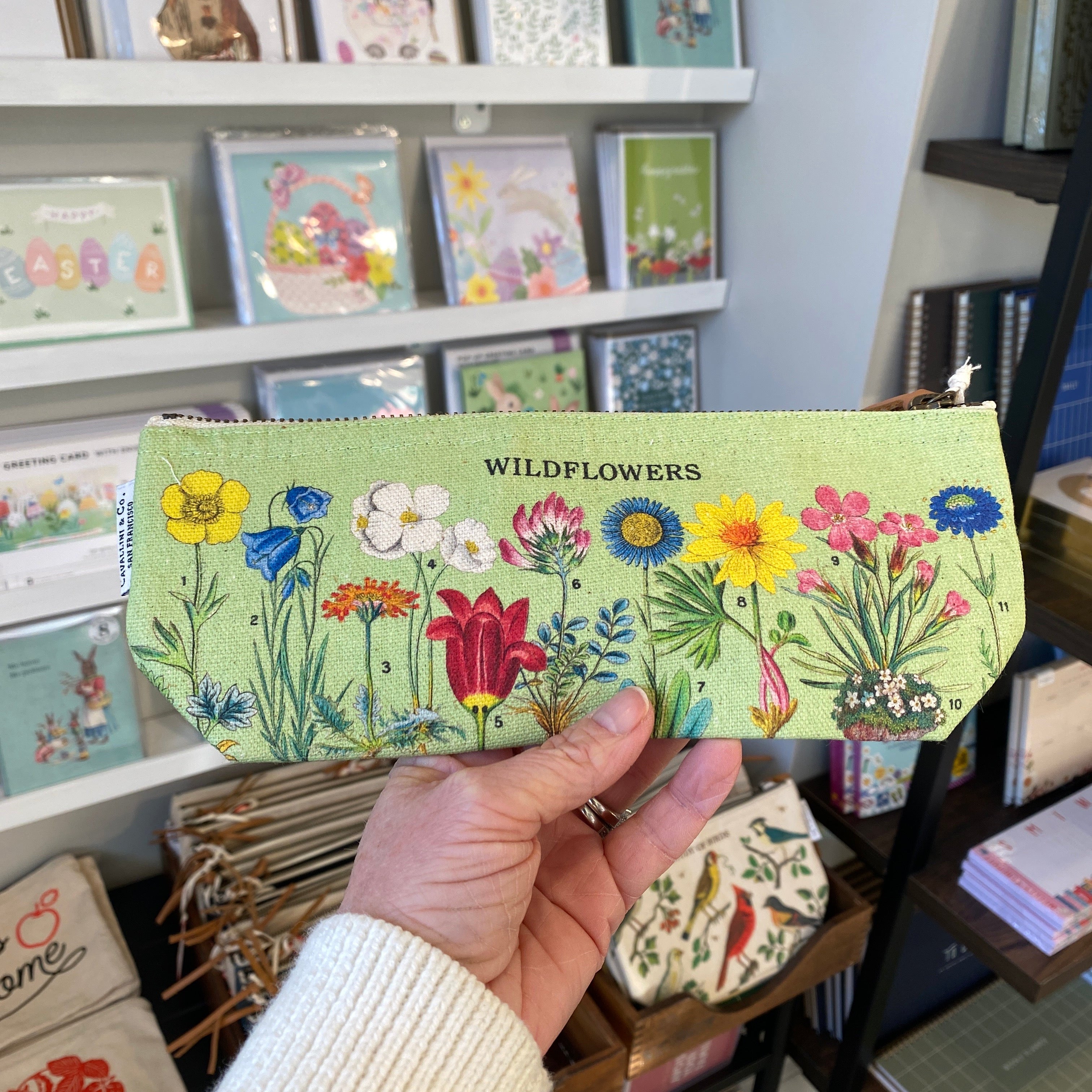 Zippered Mini Pouch Wildflowers - Thumbnail 4
