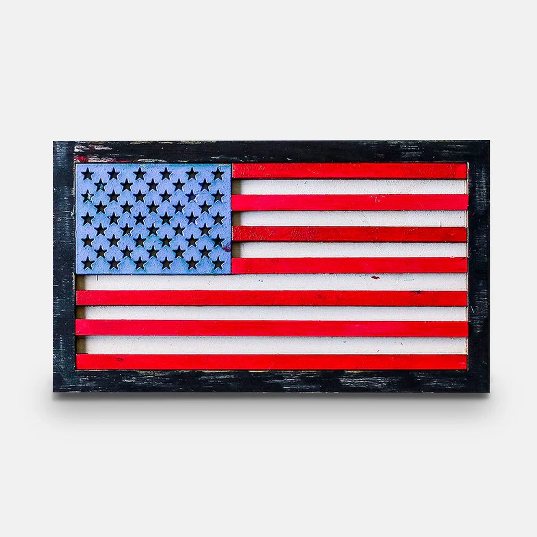 Kid's Build Your Own Wooden Flag Set