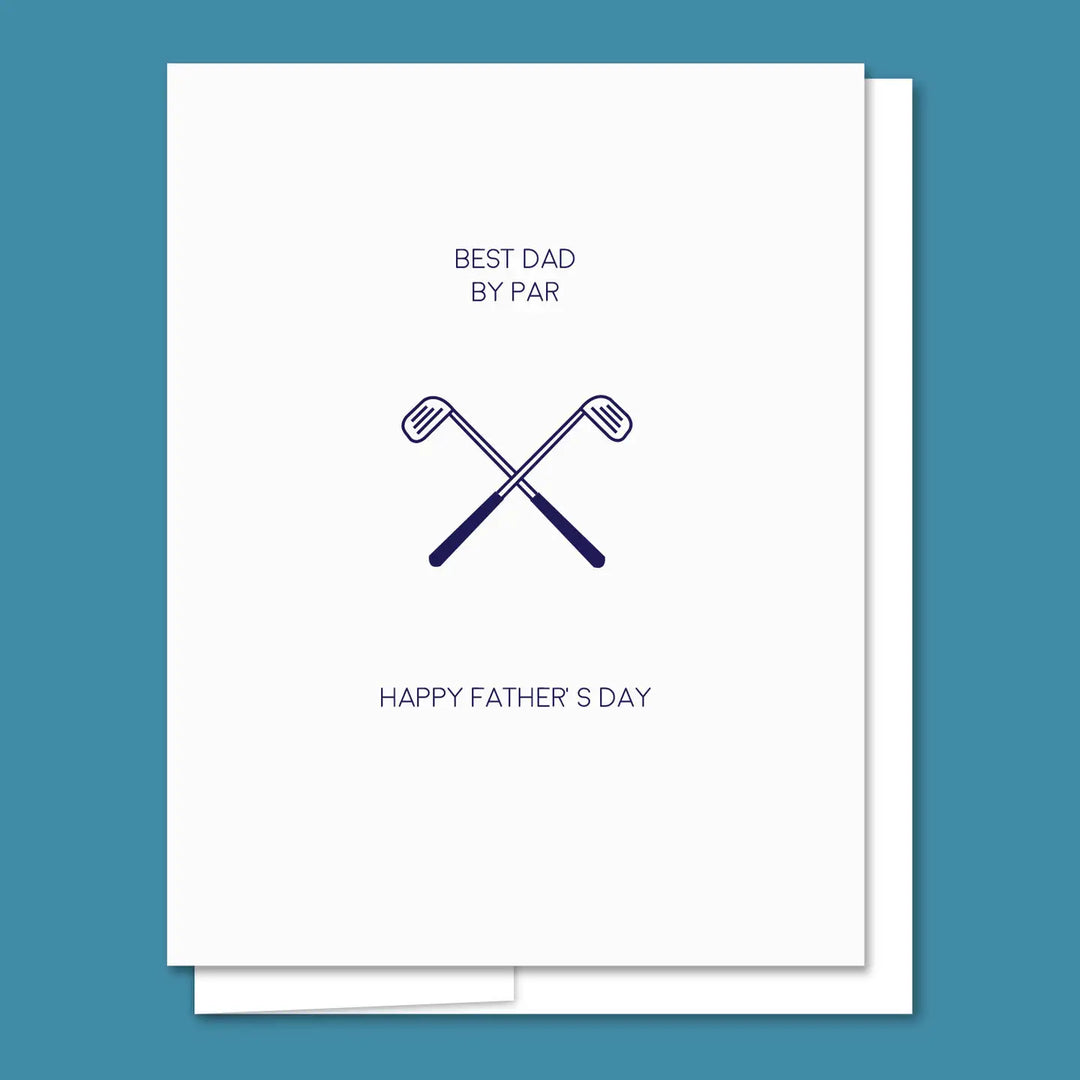 Best Dad By Par Card