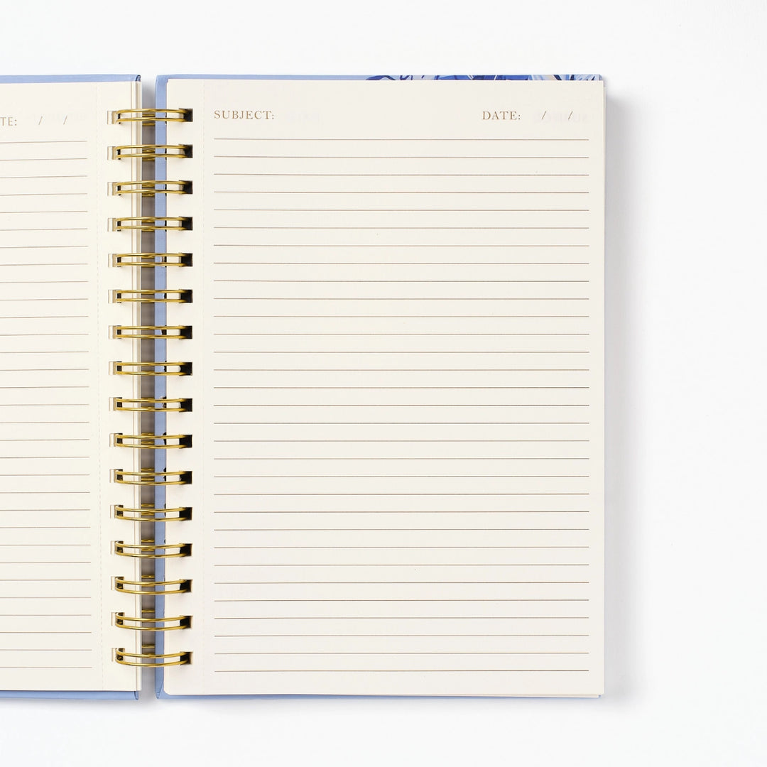 Blue Chinoiserie Bird Spiral Notebook