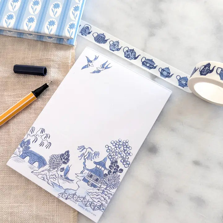 Blue Willow Notepad