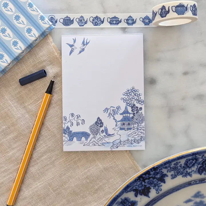 Blue Willow Notepad