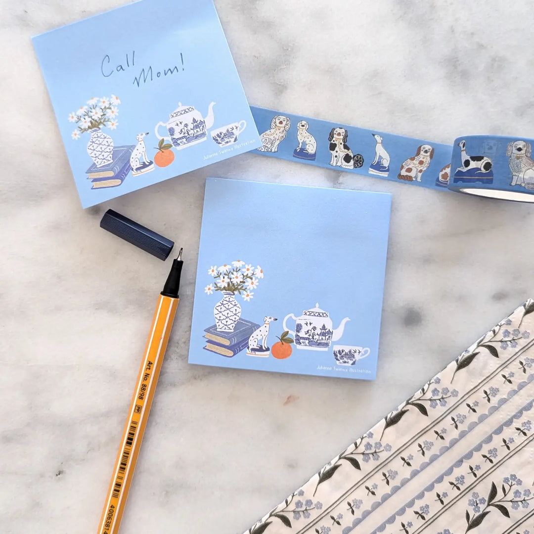 Sticky Note - Blue & White