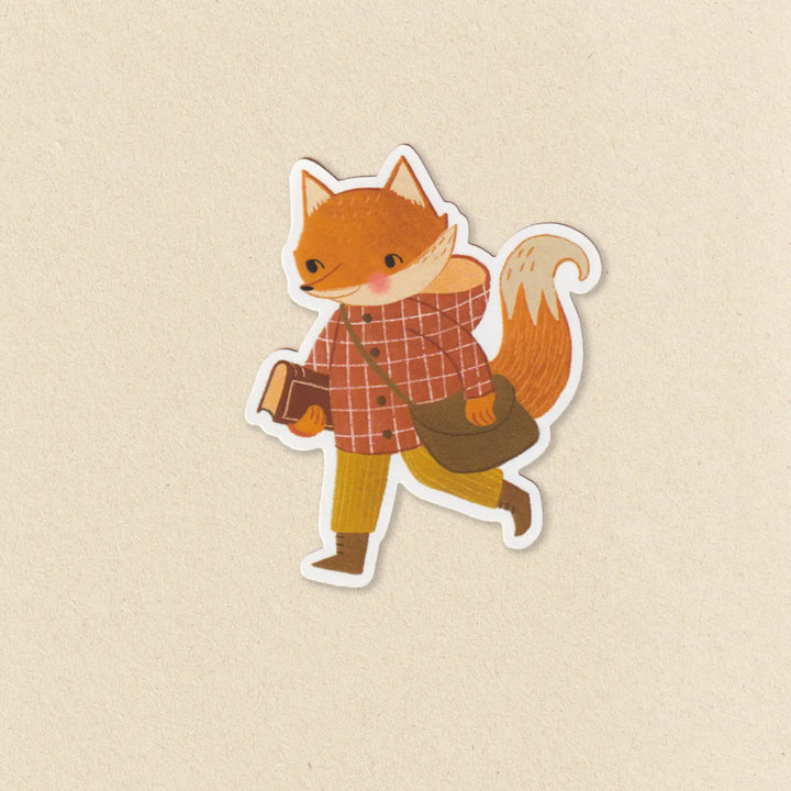 Bookish Fox Sticker