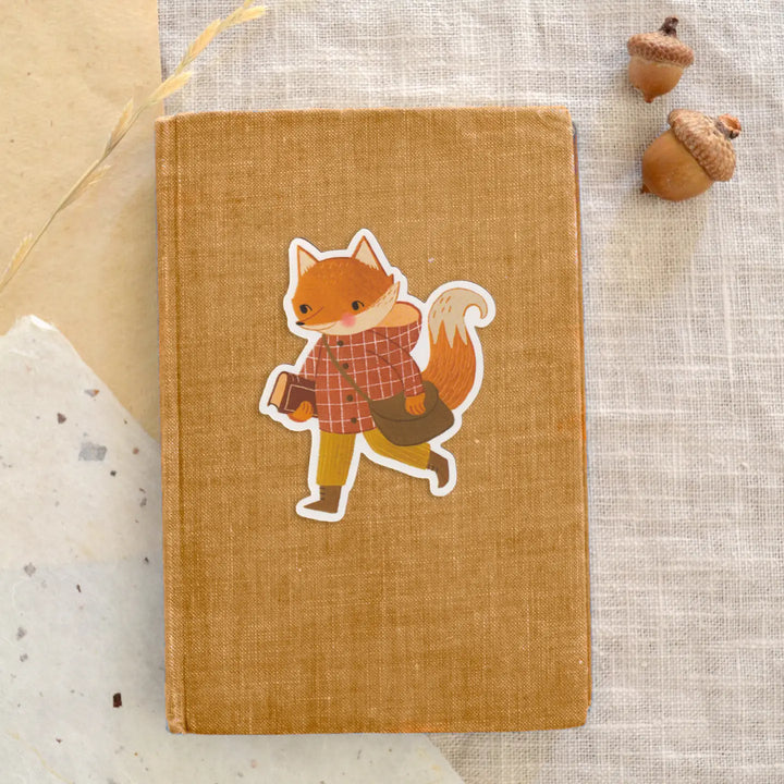 Bookish Fox Sticker