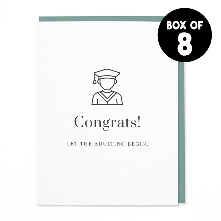 Let the Adulting Begin Graduation (Set of 8)