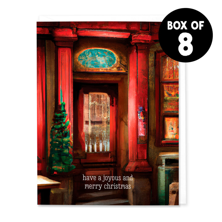 Shop Door Christmas Card (Set of 8)