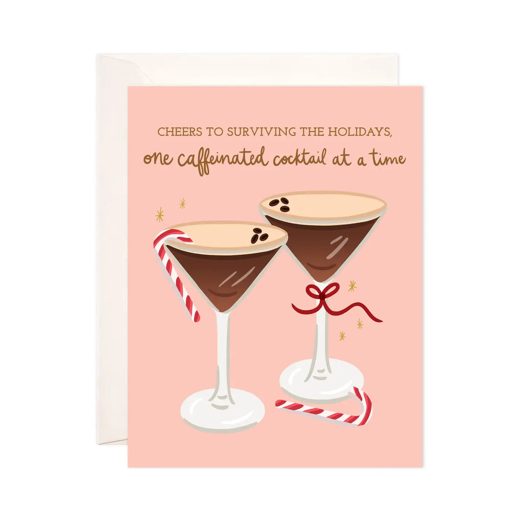 Caffeinated Cocktails Christmas Card