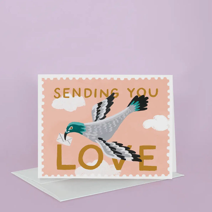 Carrier Pigeon Love Card