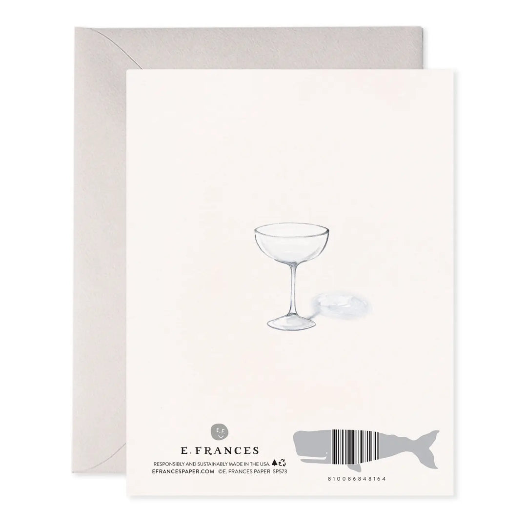 Champagne Tower Wedding Card