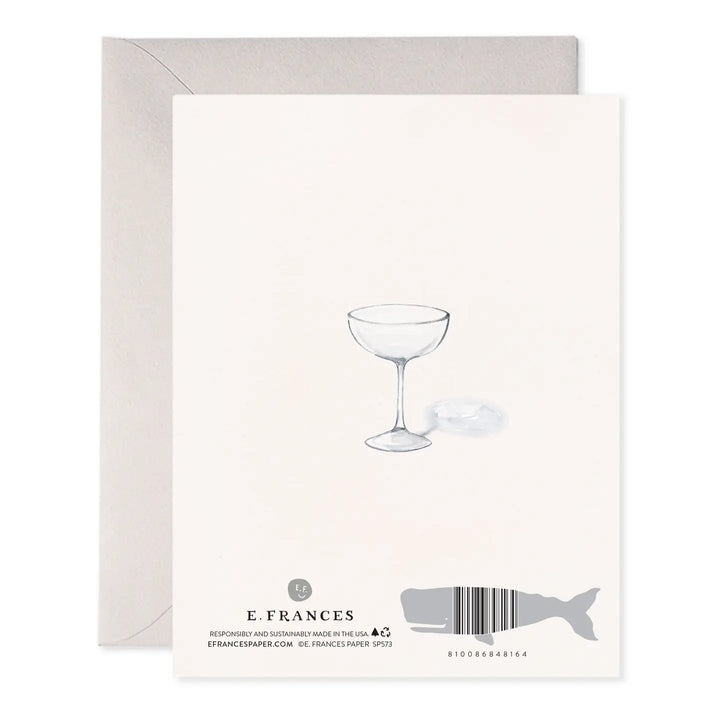 Champagne Tower Wedding Card