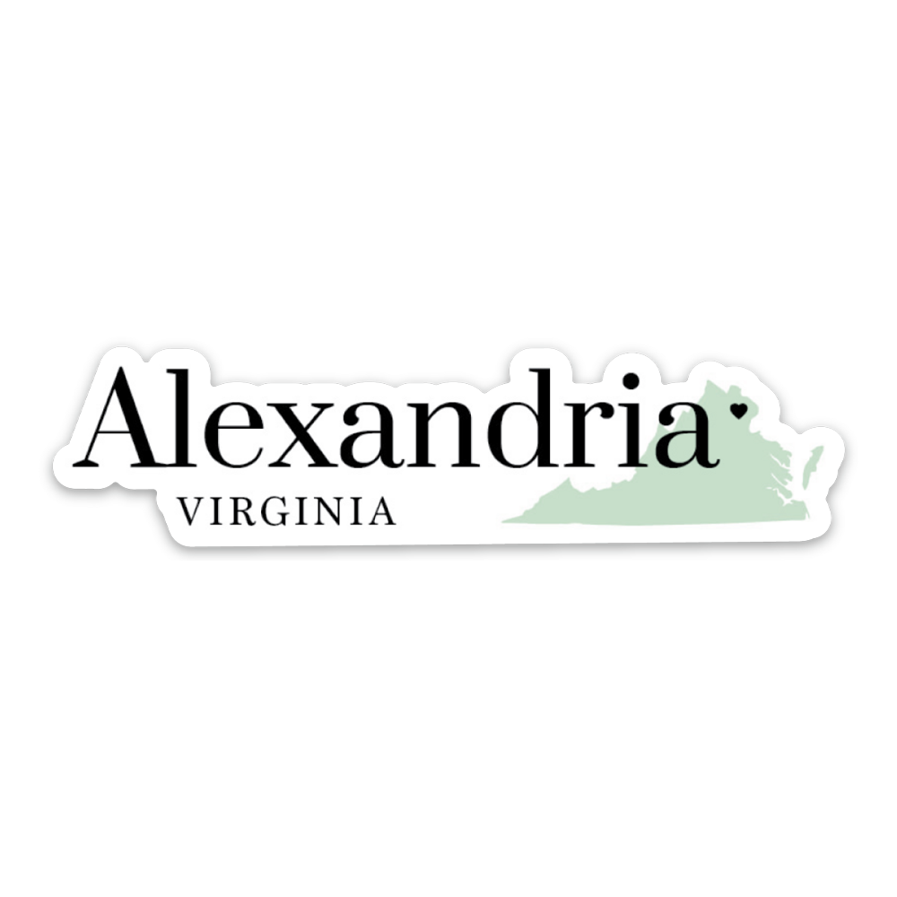 Alexandria, VA Sticker Hitchcock Paper Co.