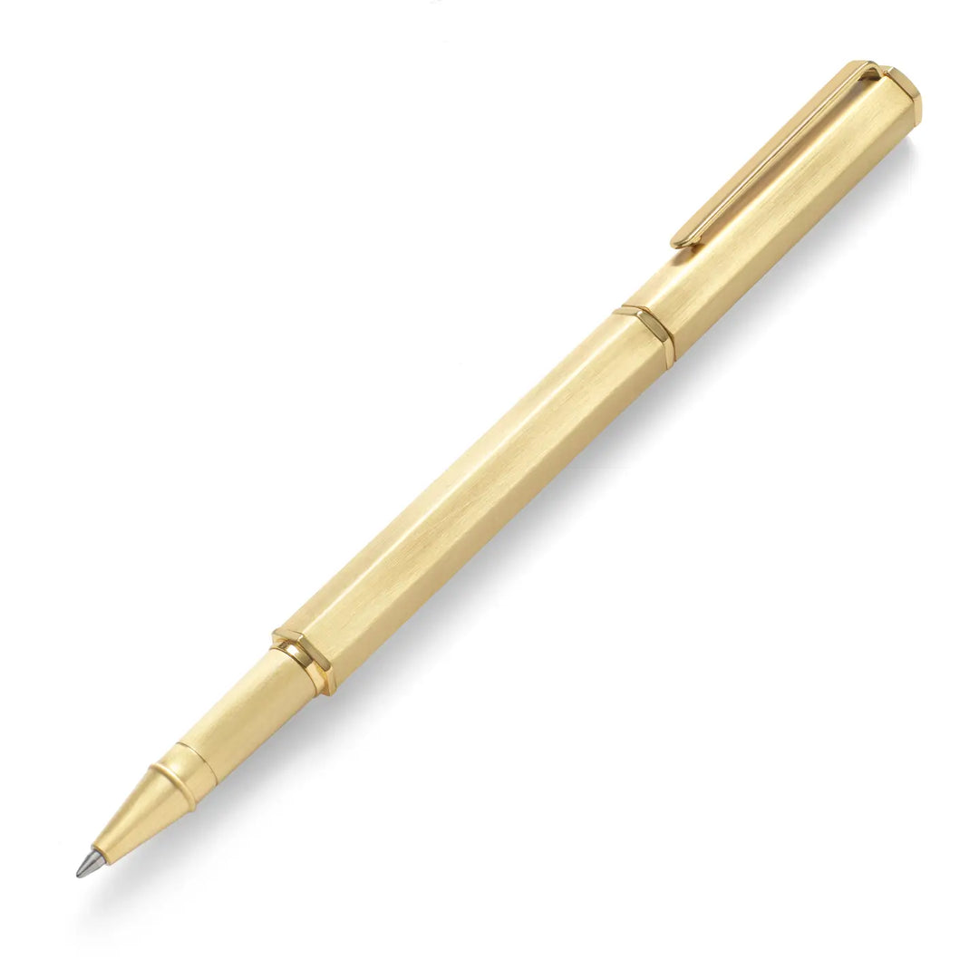 Classic Rollerball Pen with Pen Clip - Gold