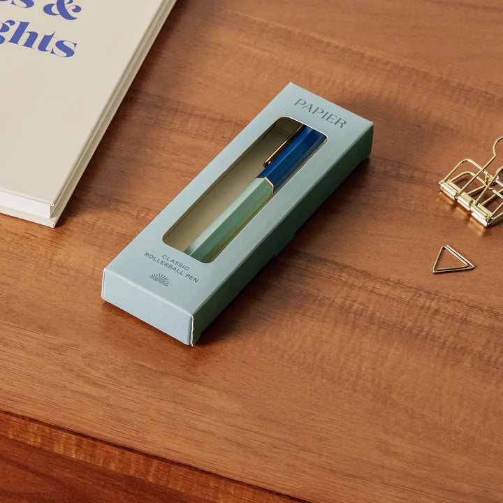 Classic Rollerball Pen with Pen Clip - Green