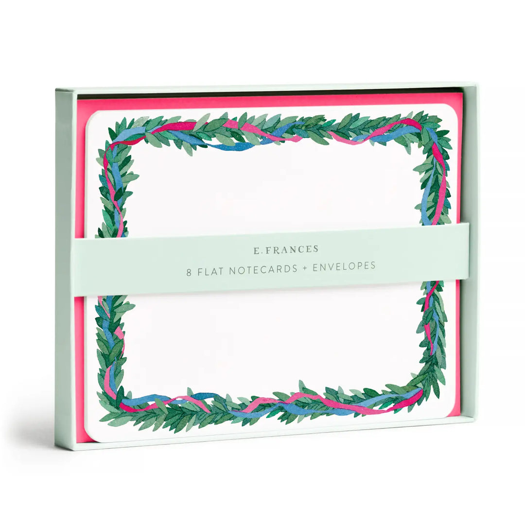 Colorful Wreath Flat Notes (Set of 8)