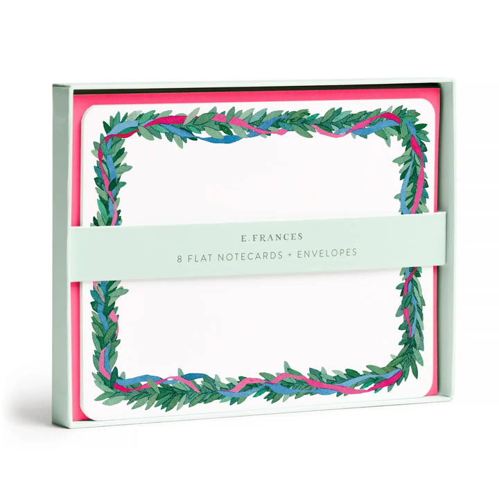 Colorful Wreath Flat Notes (Set of 8)