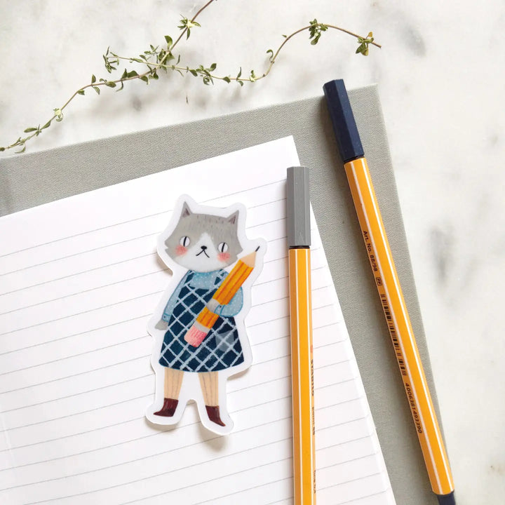 Drawing Cat Girl Sticker