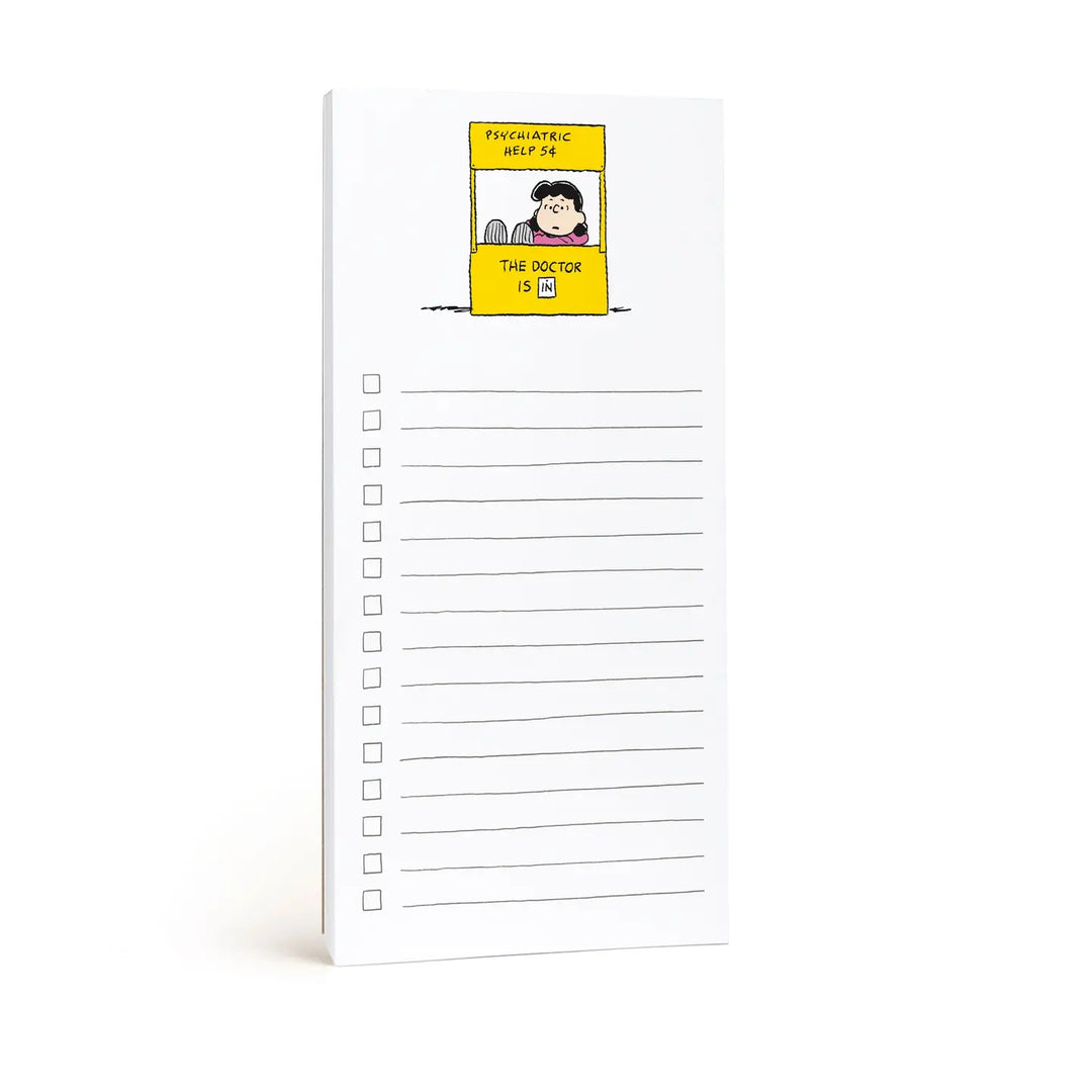 E. Frances X Peanuts - Lucy Market List Notepad