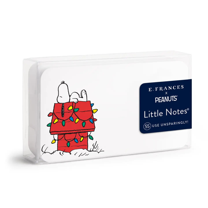 E. Frances X Peanuts - Snoopy Holiday Dog House Little Notes