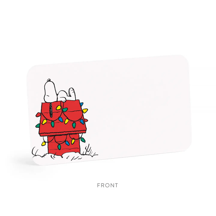 E. Frances X Peanuts - Snoopy Holiday Dog House Little Notes