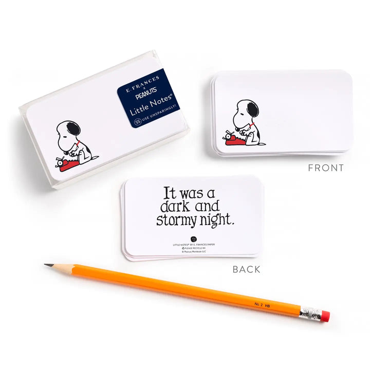 E. Frances X Peanuts - Snoopy Typing Little Notes