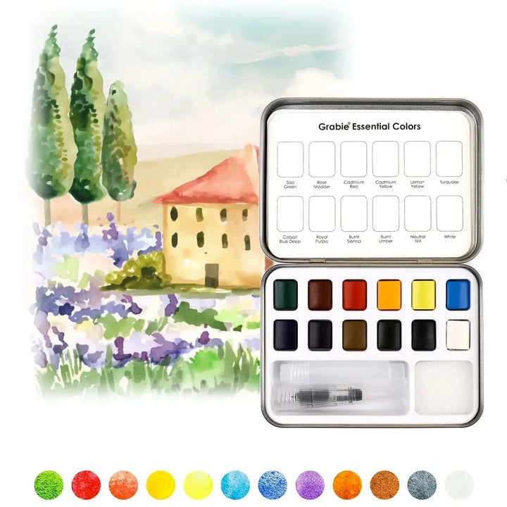 Watercolor Coloring Club Box - Essential-Themed