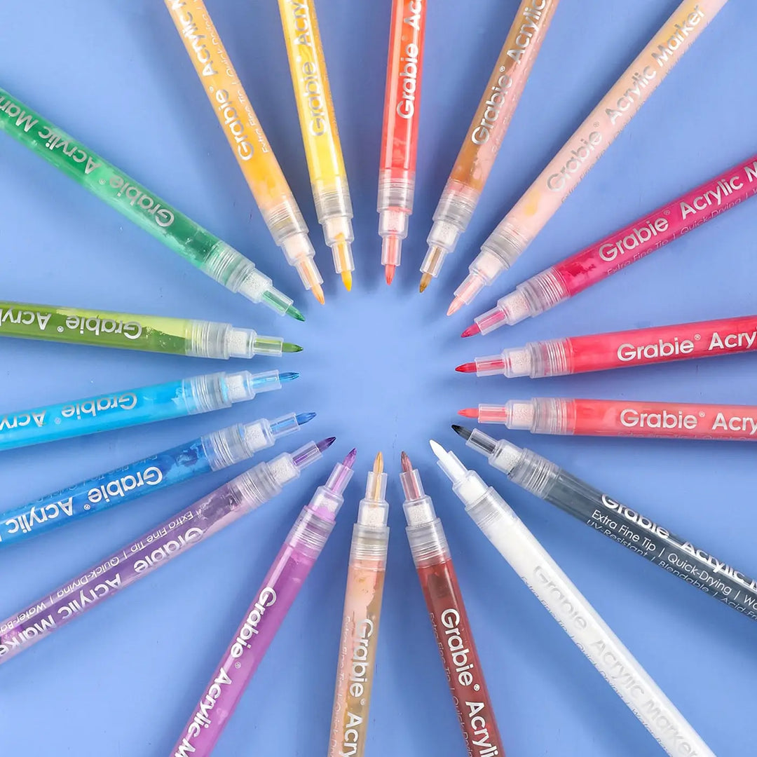 Extra Fine Tip Acrylic Paint Marker Set of 18