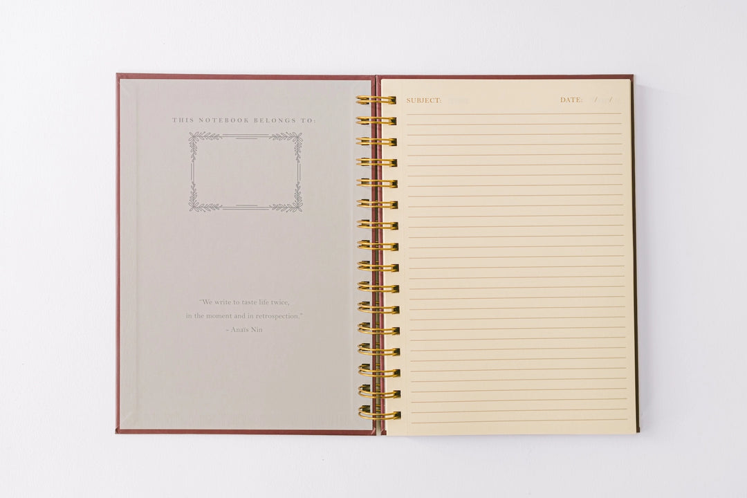 Floral Greek Vase Spiral Notebook