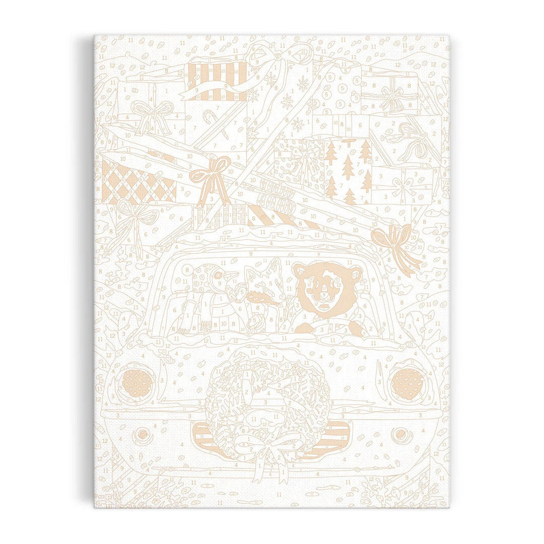 Paint By Number 9 x 12 Christmas Joyride