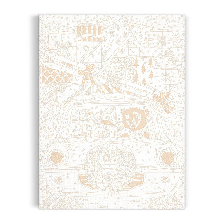 Paint By Number 9 x 12 Christmas Joyride