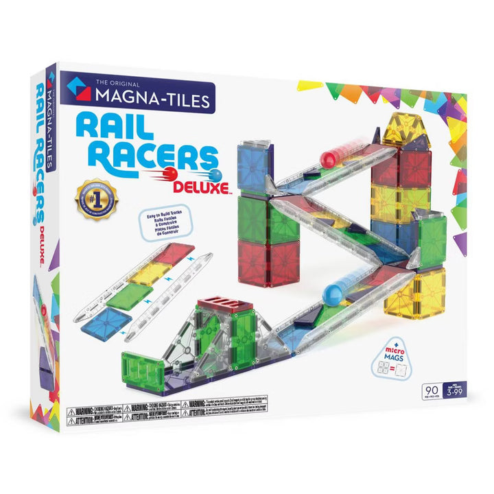 MAGNA-TILES® Rail Racers Deluxe 90-Piece Set