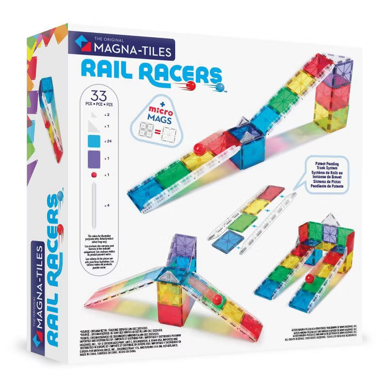 MAGNA-TILES® Rail Racers Deluxe 90-Piece Set