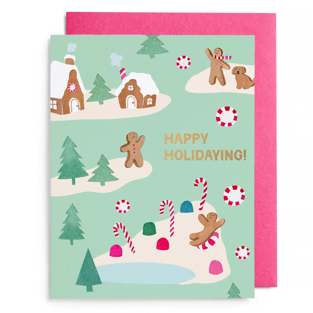 Gingerbread Village Card (Set of 6)