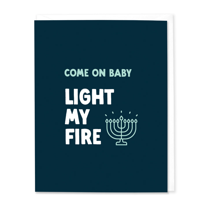 Light My Fire Hanukkah Card