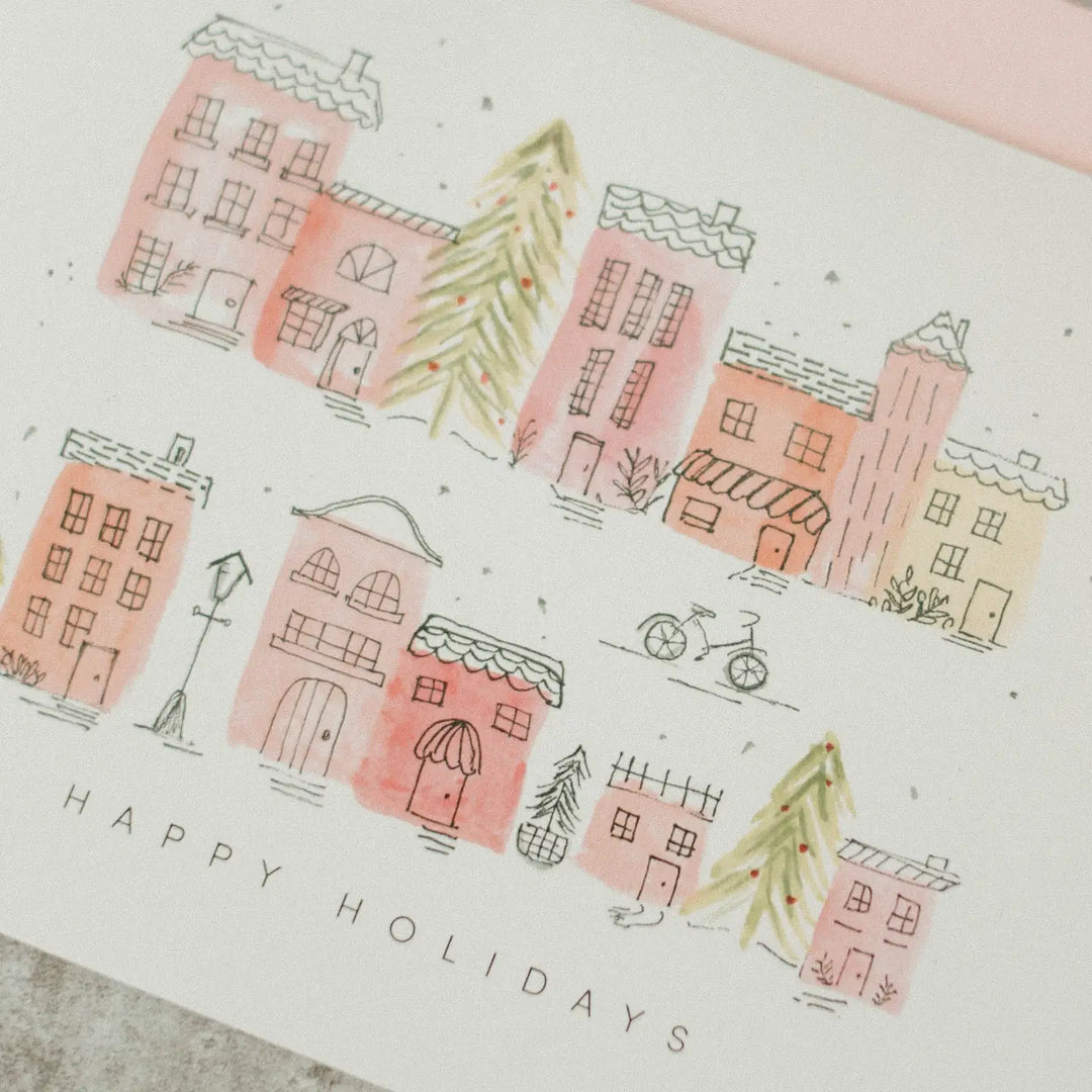 Row Homes Happy Holidays Card