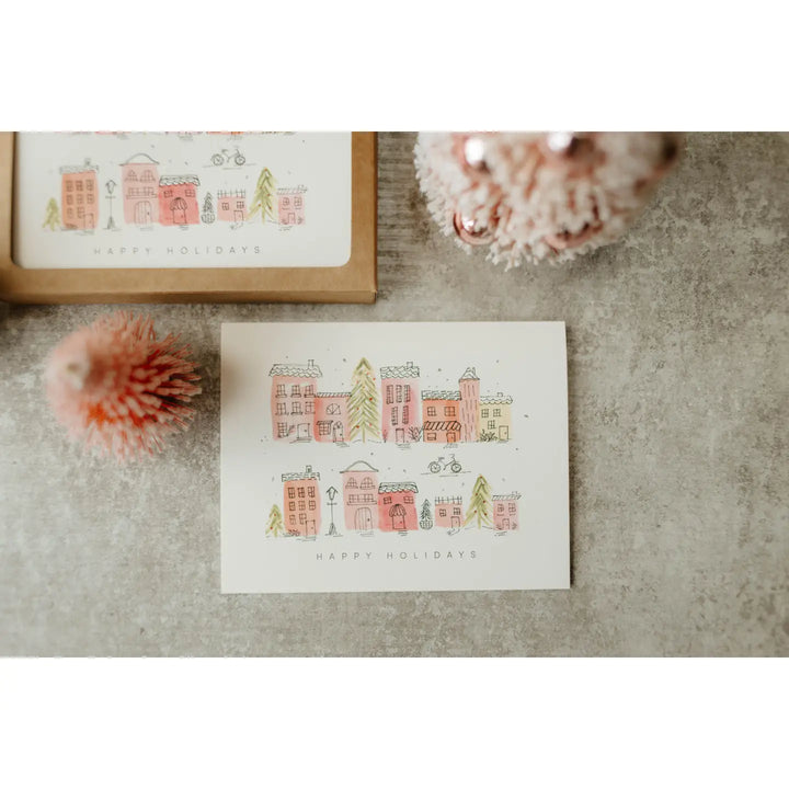 Row Homes Happy Holidays Card