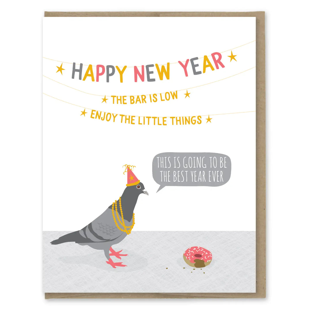 Happy New Year The Bar Is Low Card