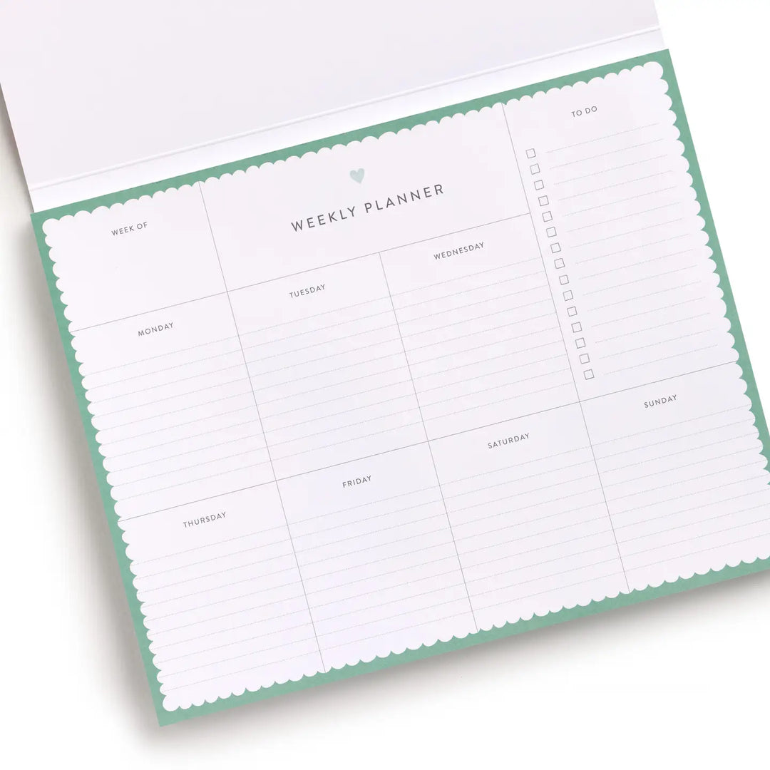 Happy Plaid Weekly Planner Notepad, 52-Week Tear-Off
