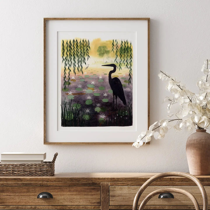 Heron Art Print